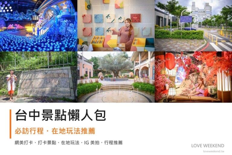 台中景點懶人包封面｜2026台中景點懶人包｜12個必訪景點一日遊行程推薦