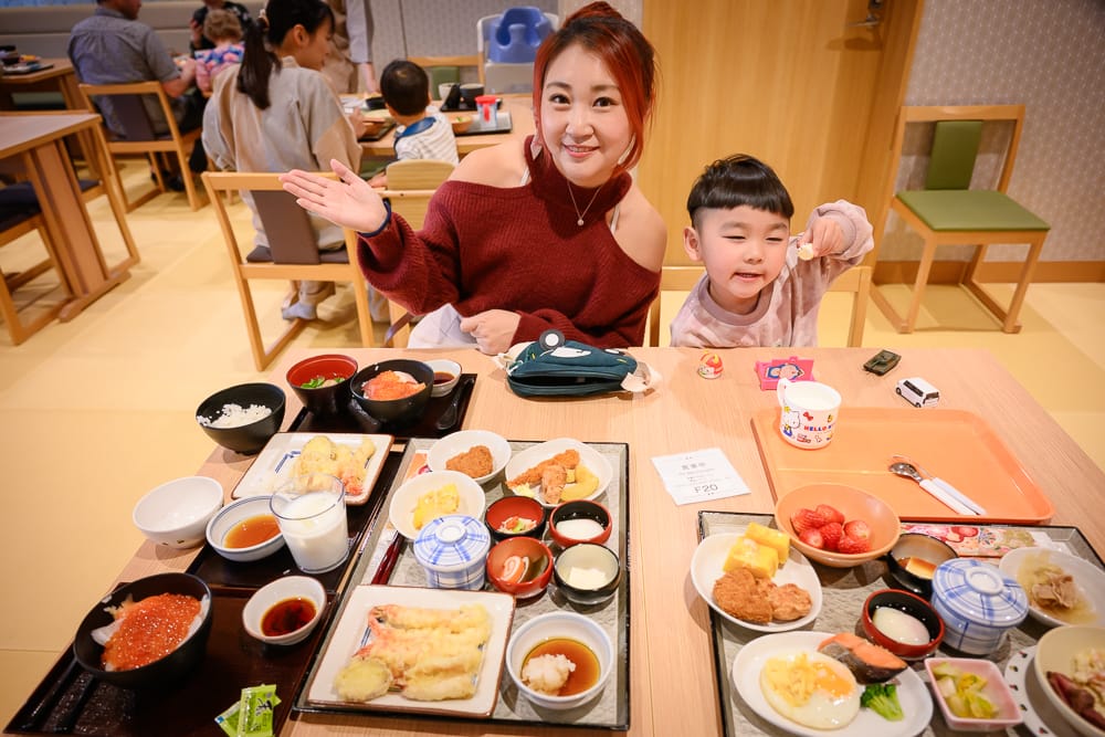 金澤御宿野乃澎湃日式早餐，海鮮丼天婦羅茶碗蒸玉子燒