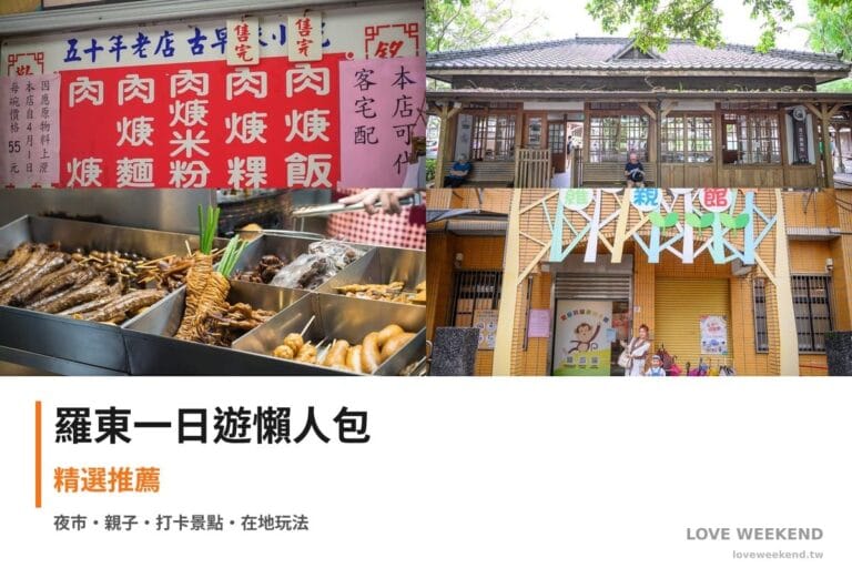 羅東一日遊行程懶人包封面｜4 站半日漫遊路線