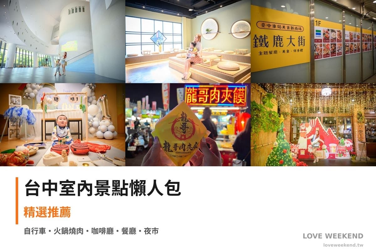 台中室內景點懶人包封面｜【台中室內景點懶人包】精選20+個雨天備案室內景點：自行車博物館、山鯨燒肉、鐵道咖啡廳