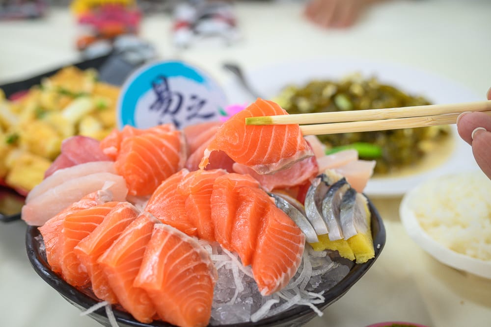 屏東易之林海鮮後壁湖生魚片拼盤