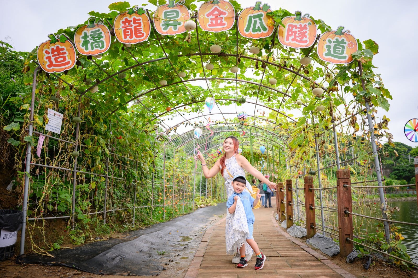 苗栗造橋【龍昇金瓜隧道】環湖200公尺南瓜秘境.巨大南瓜氣球超好拍,金瓜市集美食一次朝聖~假日踏青必去! 苗栗造橋【龍昇金瓜隧道】環湖200公尺南瓜秘境.巨大南瓜氣球超好拍,金瓜市集美食一次朝聖~假日踏青必去!
