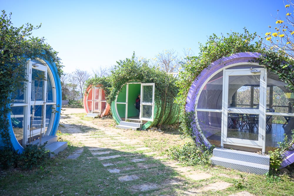 新竹巨埔休閒農場|我們去過才知道,彩虹隧道加圓管小屋,黃花風鈴木才是主打 7 巨埔休閒農場 - 巨埔休閒農場票價、交通與適合對象