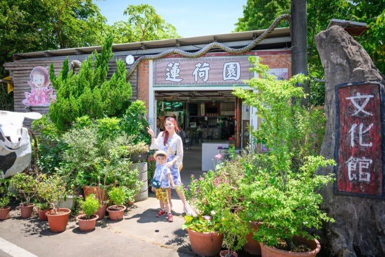桃園觀音蓮荷園休閒農場|大王蓮、獨角仙與蓮子雪花冰,荷花池上美拍 13 桃園觀音景點【蓮荷園休閒農場】坐大王蓮.找獨角仙.吃蓮子雪花冰,漂浮荷花池上超好玩!