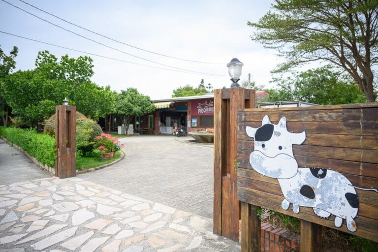 彰化泳霖牧場｜我們去過才知道，紅磚木造農舍配乳牛裝置，餵牛體驗才是主打