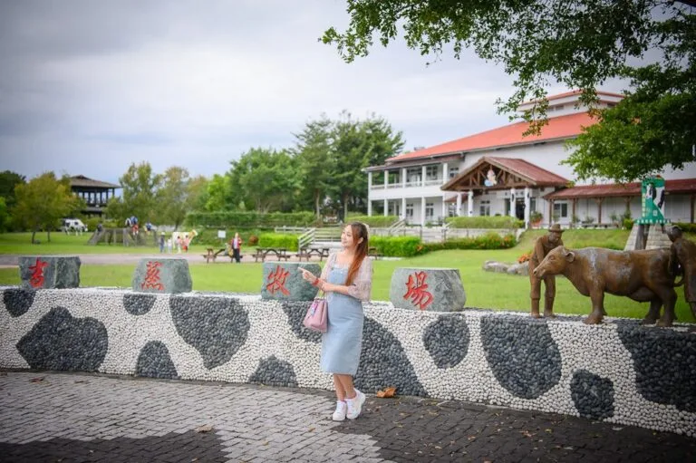 花蓮吉蒸牧場 牛斑點造景
