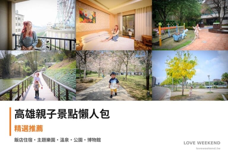 高雄親子景點懶人包封面｜【高雄親子景點懶人包】精選20+個親子放電景點：卡娜赫拉高鐵、義大悅來飯店、義大樂園
