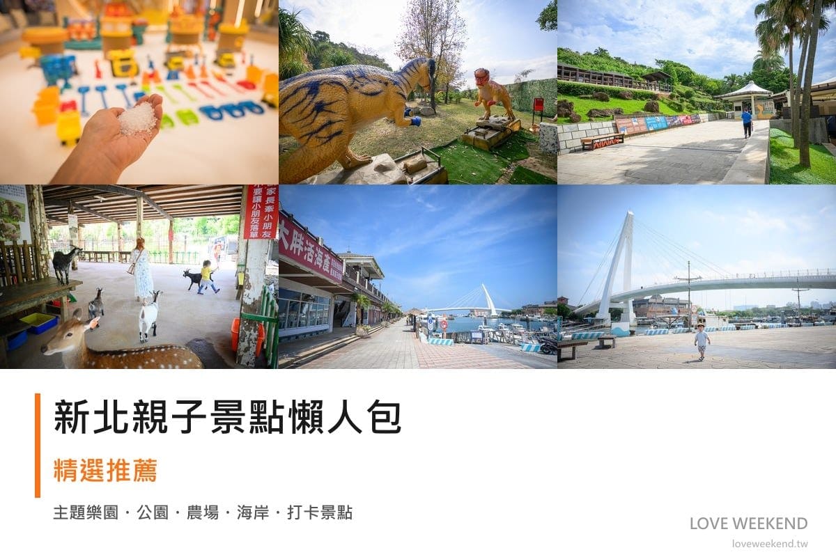新北親子景點懶人包封面｜新北親子景點懶人包｜10+個親子放電景點（享樂園、恐龍大復活關渡探險樂園、野柳地質公園）