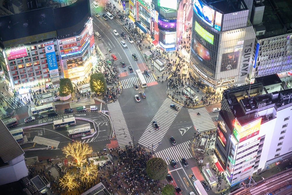 日本東京澀谷 SKY 觀景台完整攻略|360度夜景與購票實用指南 2 日本東京澀谷SKY觀景台 360度俯瞰澀谷十字路口與城市夜景