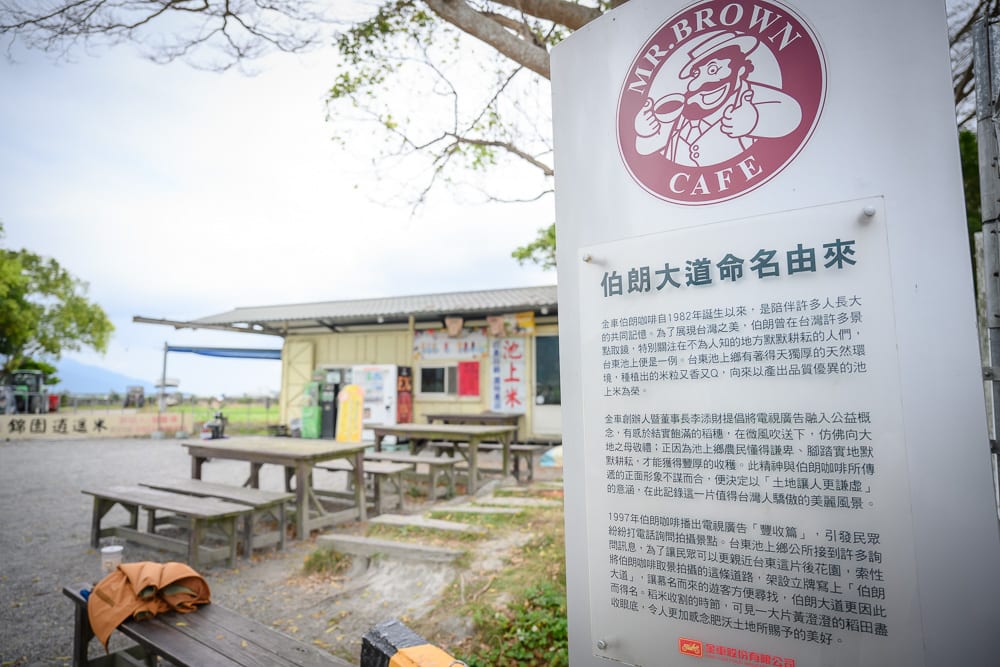 台東池上伯朗大道|沒有電線桿的稻田大道、金城武樹與縱谷山景散步攻略 5 台東池上伯朗大道 伯朗大道命名由來解說牌