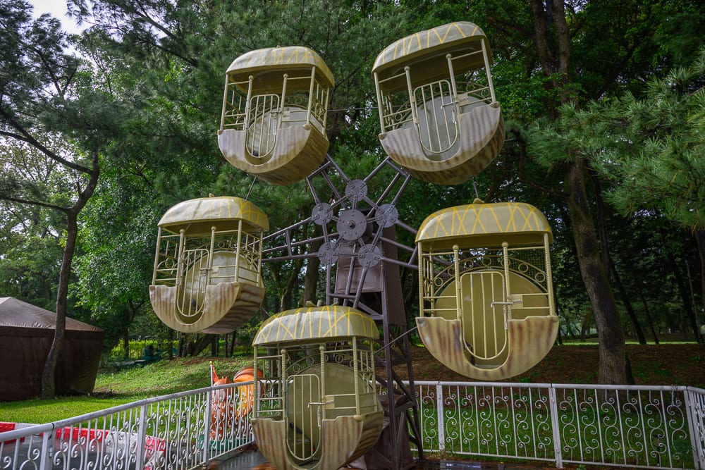 桃園悅華大飯店 小型摩天輪與露營區戶外空間